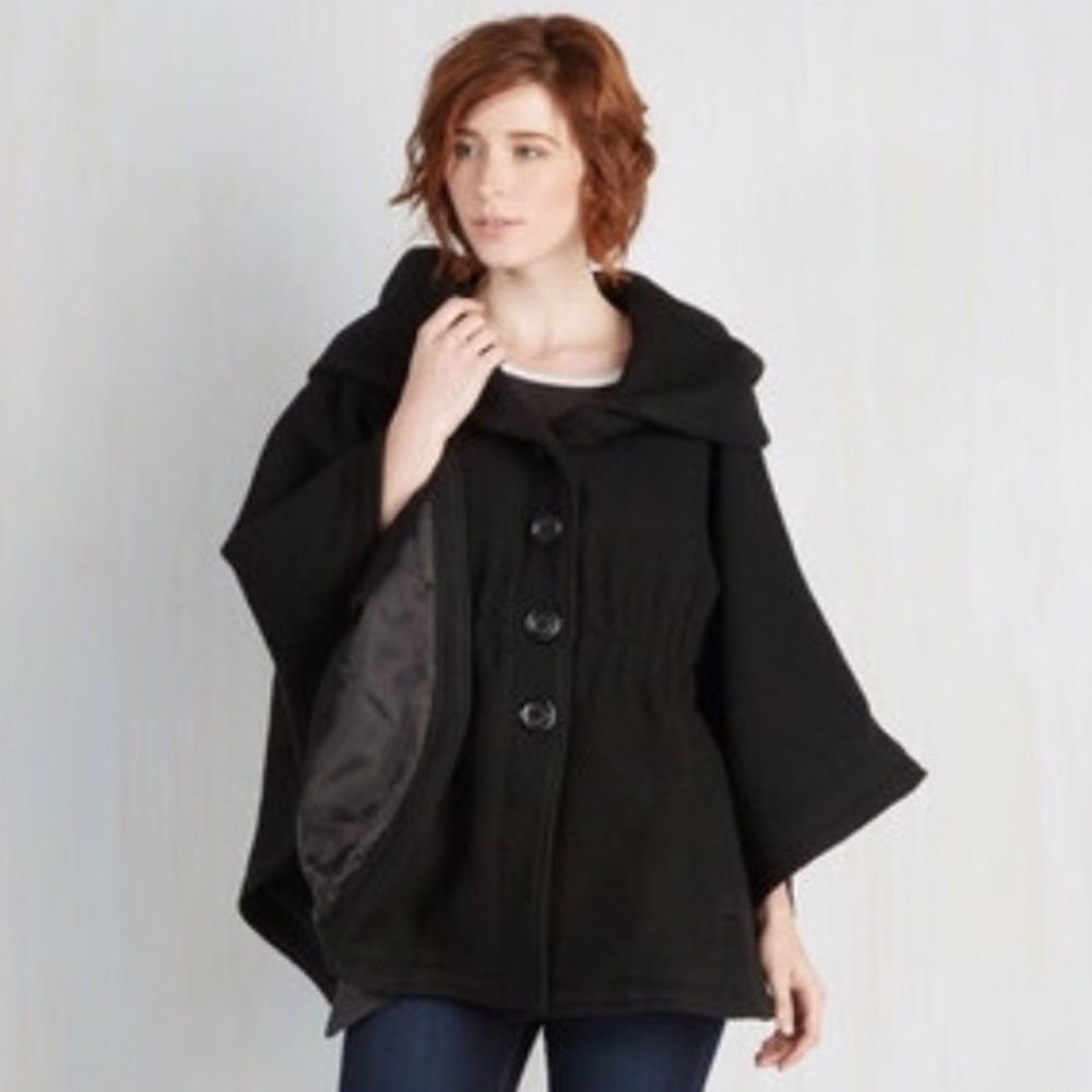 Steve Madden XL wool cape jacket